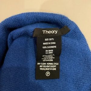 Theory Royal Blue Cashmere Beanie